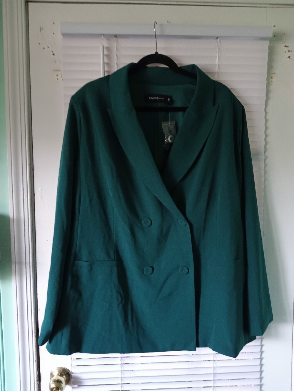 NWT studio By Torrid dark Green Blazer